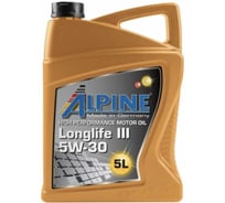 Масло моторное синтетическое Alpine Longlife III 5W-30 5L 0100282
