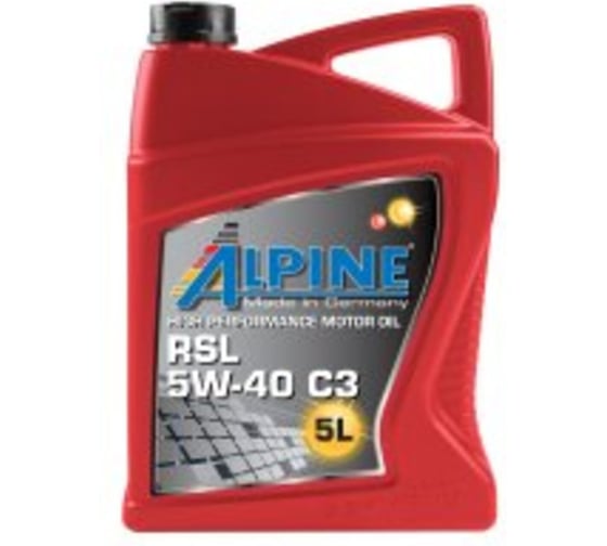 Масло моторное синтетическое Alpine RSL 5W-40 C3 1L 0100171 1