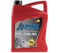Масло моторное синтетическое Alpine RSL 5W-40 5L 0100142