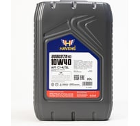 Моторное масло для тяжелонагруженной техники HAVENS Robusta HD SAE 10W40 API CI-4/SL, 20 л HR10W40CI420