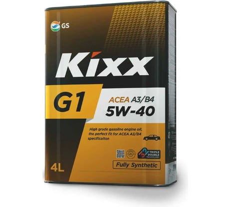 Масло моторное KIXX G1 5w-40 API SN/CF, ACEA A3/B4, 4л, синт. L201944TE1