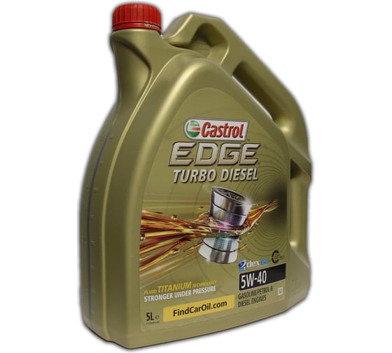 Моторное масло Castrol EDGE TURBO DIESEL 5W-40 (5л), (Германия) 157B1D