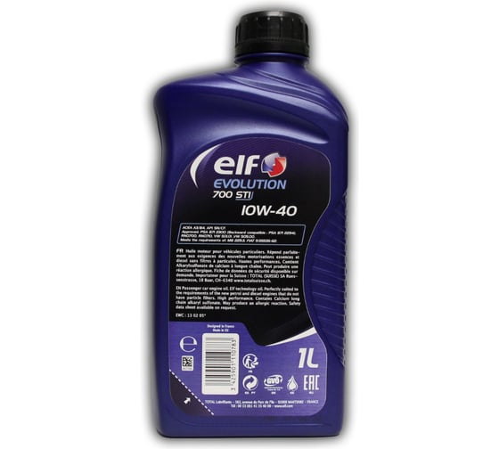Моторное масло Elf EVOLUTION 700 STI 10W-40 (1л), (Франция) 214125