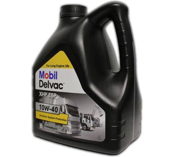 Моторное масло DELVAC XHP ESP 10W-40 (4л), (Франция), MOBIL 153122