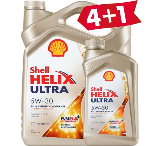 Масло Shell Helix Ultra 5W-30, 5 л 550046387-41