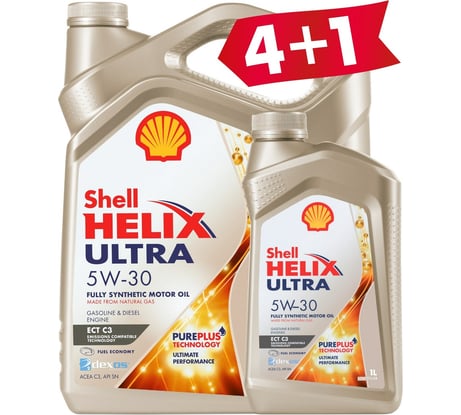 Масло Shell Helix Ultra ECT C3, 5W-30, 5 л 550046363-41