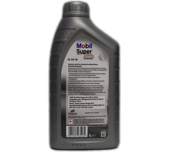 Моторное масло MOBIL SUPER 3000 XE 5W-30 (1л), 150943