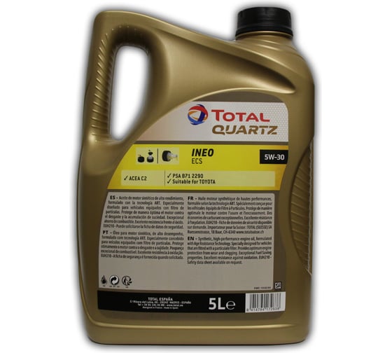 Моторное масло TOTAL QUARTZ INEO ECS 5W-30 (5л), 151261