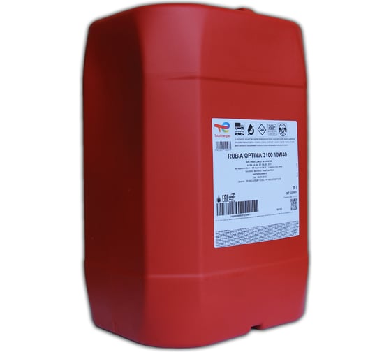 Моторное масло TOTAL Rubia Optima 3100 10W-40 (20л), 228901