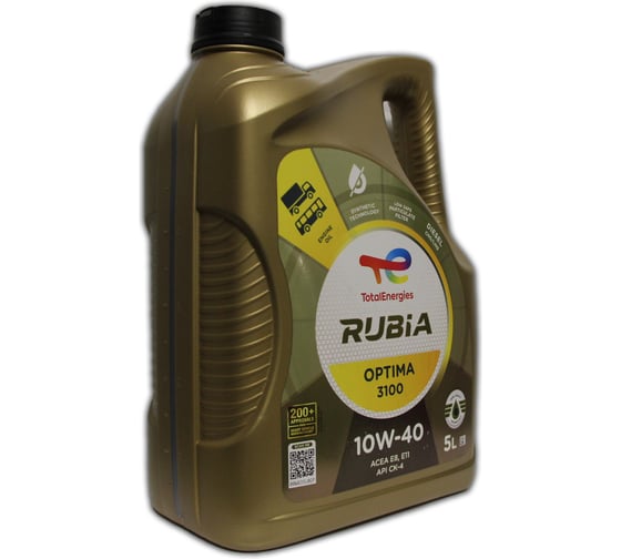 Моторное масло TOTAL Rubia Optima 3100 10W-40 (5л), 228827