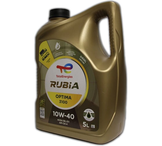Моторное масло TOTAL Rubia Optima 3100 10W-40 (5л), 228827