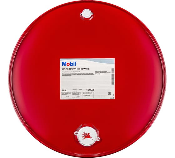Трансмиссионное масло MOBIL ube HD 80W90 минеральное 208 л 153045