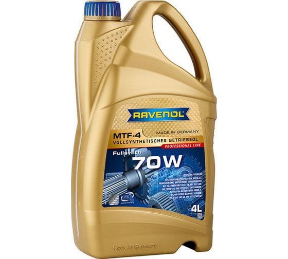 Трансмиссионное масло RAVENOL MTF-4 SAE 70W 4 л 1221113-004-01-999 1