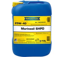 Моторное масло RAVENOL Marineoil SHPD SAE 25W-40 synthetic 10 л 1162105-010-01-999