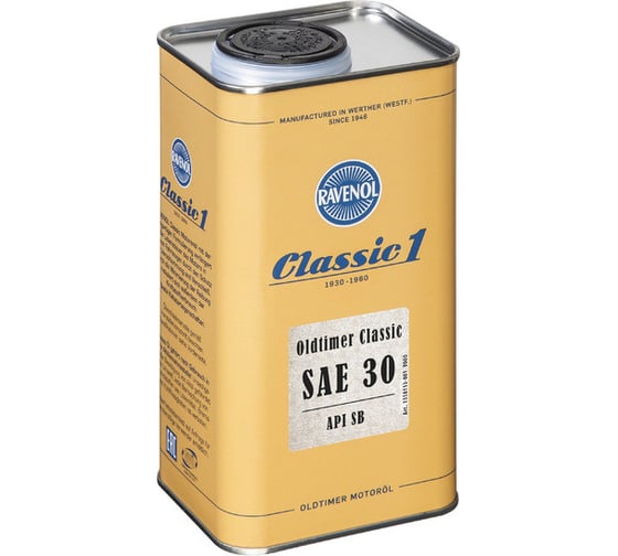 Моторное масло RAVENOL Oldtimer Classic SAE 30 1 л 1118113-001-01-999 1
