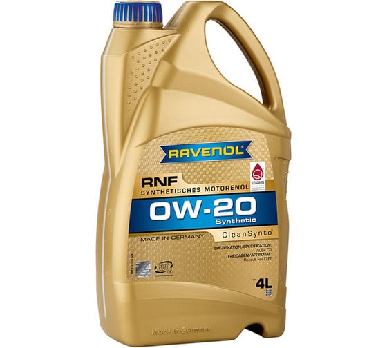 Моторное масло RAVENOL RNF SAE 0W-20 4 л new 1111153-004-01-999 1