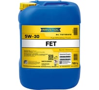 Моторное масло RAVENOL FET Fuel Efficiency Truck SAE 5W-30 (10л) 1121105-010-01-999