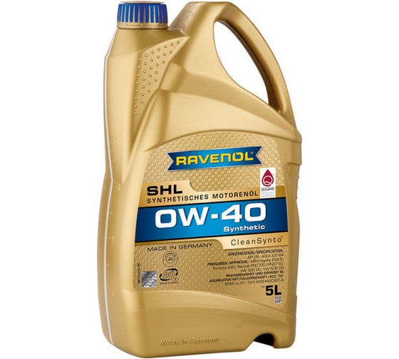 Моторное масло RAVENOL SHL SAE 0W-40 (5л) 1111127-005-01-999
