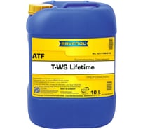 Трансмиссионное масло RAVENOL ATF T-WS Lifetime (10л) 1211106-010-01-999