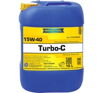 Моторное масло RAVENOL Turbo-C HD-C SAE 15W-40, 10л new 1113103-010-01-999