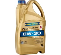 Моторное масло RAVENOL VSW SAE 0W-30 4л, new 1111106-004-01-999
