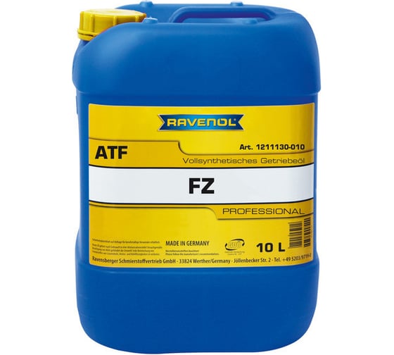 Трансмиссионное масло RAVENOL ATF FZ 10л 1211130-010-01-999