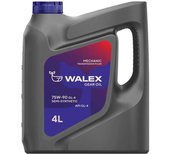 Трансмиссионное масло Walex Gear Oil GL-4 75w90, 4л WTM010004 1