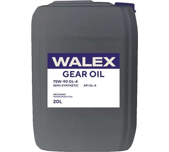 Трансмиссионное масло Walex Gear Oil GL-4 75w90, 20л WTM010020 1