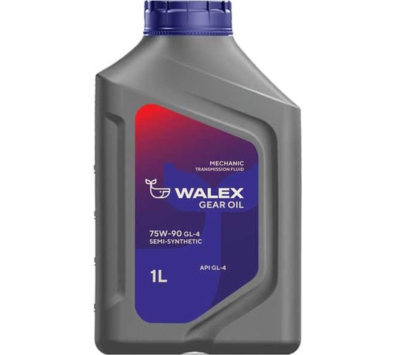 Трансмиссионное масло Walex Gear Oil GL-4 75w90, 1л WTM010001 1