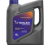 Моторное масло синтетическое Walex Avantgarde SP A5/B5 5w30 Synthetic, 4 л, WAV004004