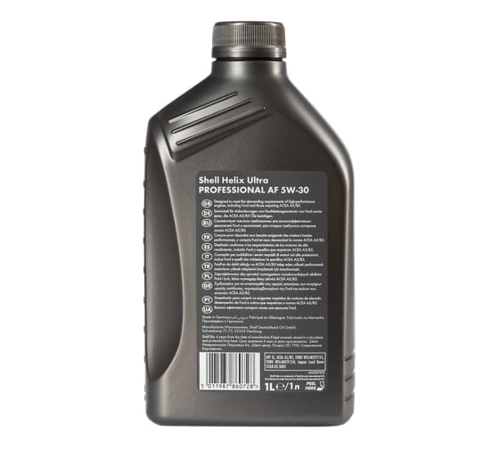 Масло Shell Helix Ultra Professional AF 5W-30, 1 л 550048694