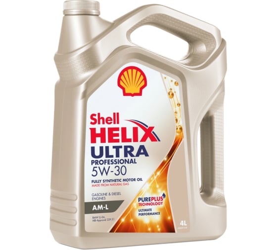 Масло Shell Helix Ultra Professional AM-L 5W-30, 4 л 550046353