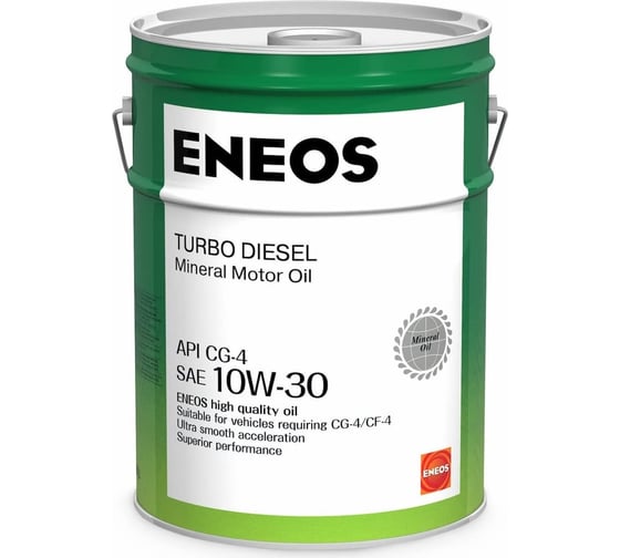 Минеральное моторное масло ENEOS Turbo Diesel 10W-30 СG-4 20л oil1425 1