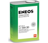 Моторное минеральное масло ENEOS Turbo Diesel 5W-30 СG-4 1л oil1432