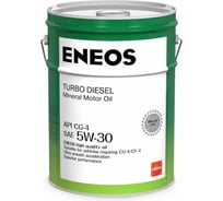 Моторное минеральное масло ENEOS Turbo Diesel 5W-30 СG-4 20л oil1434