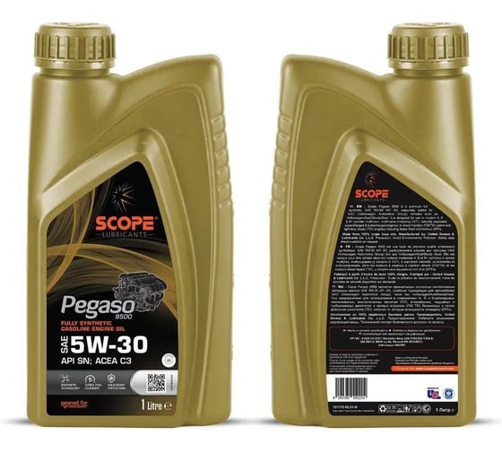 Синтетическое масло scope lubricants Pegaso 9500 Fully Synthetic GEO SAE 5W/30 API SN C3 6290362550204