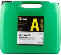 Синтетическое трансмиссионное масло Bizol Allround Gear Oil SL 75W-80, 20 л 88232