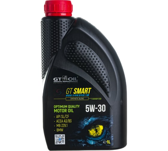 Масло GT OIL Smart SAE 5W-30 API SL/CF, 1 л 8809059408827