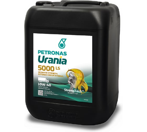 Моторное масло синтетическое Petronas URANIA 5000 LS 10W40 20 л, 71710RK1EU 1