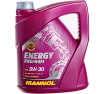 Синтетическое моторное масло MANNOL ENERGY PREMIUM 5W30 4 л 4007