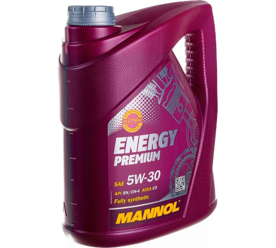 Синтетическое моторное масло MANNOL ENERGY PREMIUM 5W30 4 л 4007