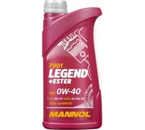 Синтетическое моторное масло MANNOL LEGEND ESTER 0W40 1 л 1000