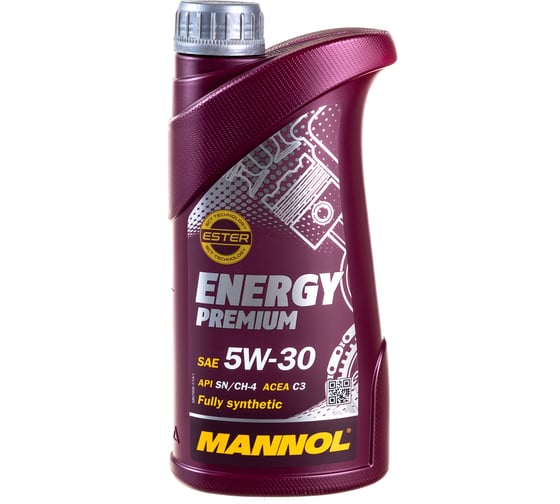 Синтетическое моторное масло MANNOL ENERGY PREMIUM 5W30 1 л 5W-30 4006 1