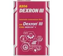 Синтетическое трансмиссионное масло MANNOL DEXRON III AUTOMATIC PLUS Metal, 1 л 1335M