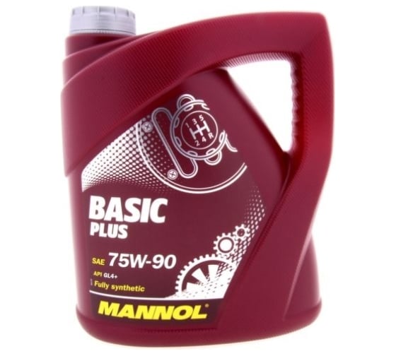 Синтетическое трансмиссионное масло MANNOL BASIC PLUS GETRIEBEOEL 75W90 4 л 1322