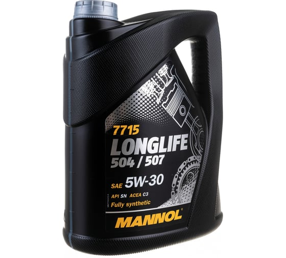Синтетическое моторное масло MANNOL LONGLIFE 504/507 5W-30 5 л 7001