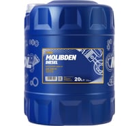Полусинтетическое моторное масло c MoS2 MANNOL MOLIBDEN DIESEL 10W40 20 л 1189