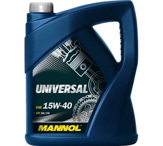 Минеральное моторное масло MANNOL UNIVERSAL 15W40 5 л 1221 1