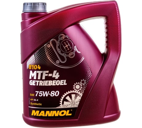 Синтетическое трансмиссионное масло MANNOL MTF-4 GETRIEBEOEL 75W80 4 л 81044