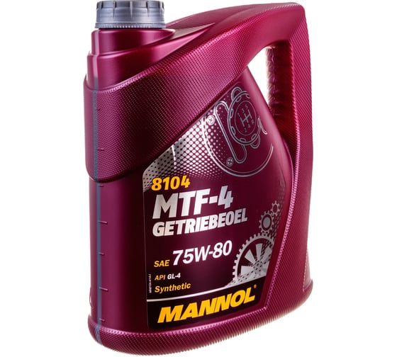 Синтетическое трансмиссионное масло MANNOL MTF-4 GETRIEBEOEL 75W80 4 л 81044